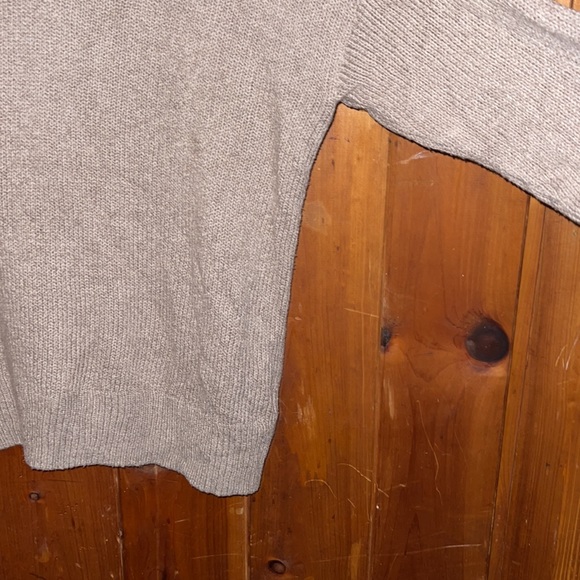 Old Navy NWOT Women’s XL woven tunic length taupe lose super soft cotton sweater - Picture 3 of 5